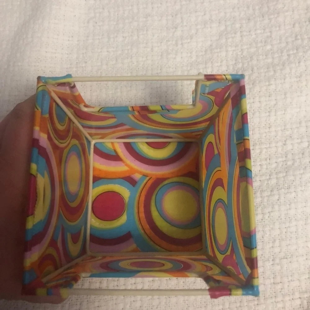 Y2K Vintage Colorful Geometric Storage Container